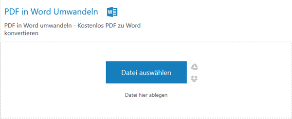 PDF in Word konvertieren