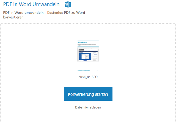 PDF in Word umwandeln