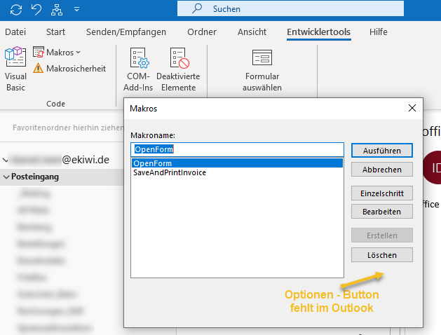 Screenshot Makros in Microsoft Outlook