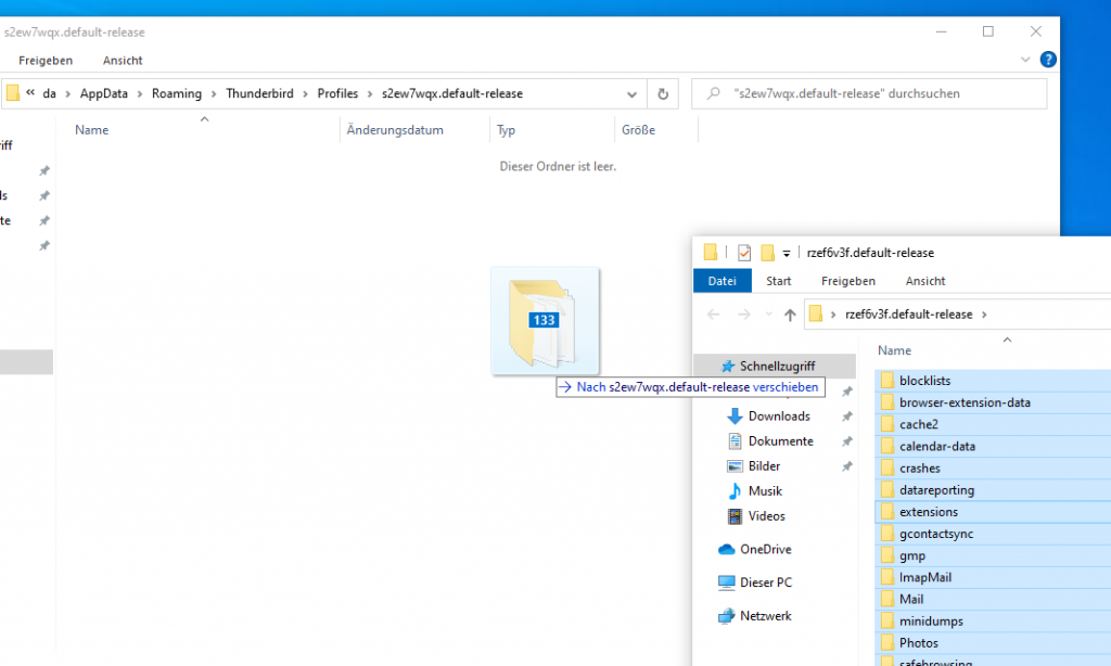Thunderbird auf neuen Rechner umziehen - eKiwi-Blog.de