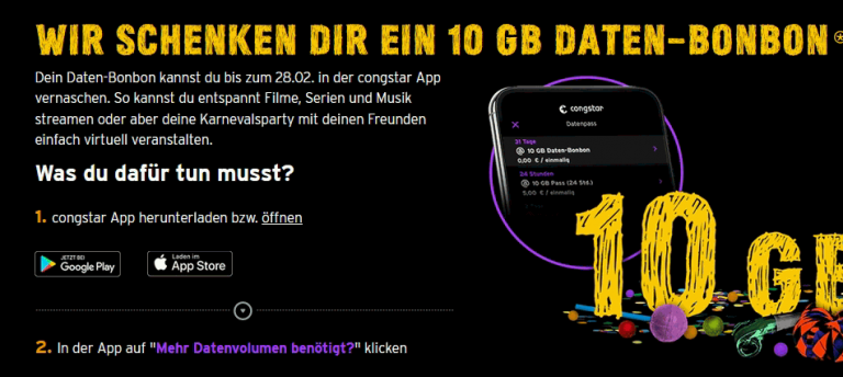 10 gb datenvolumen ohne vertrag