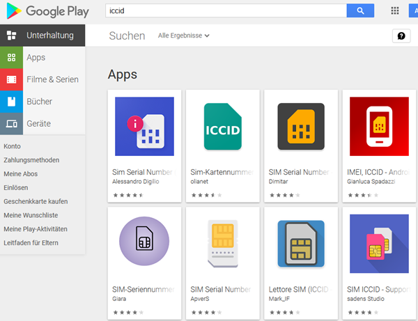 Google Play Store capture d'écran