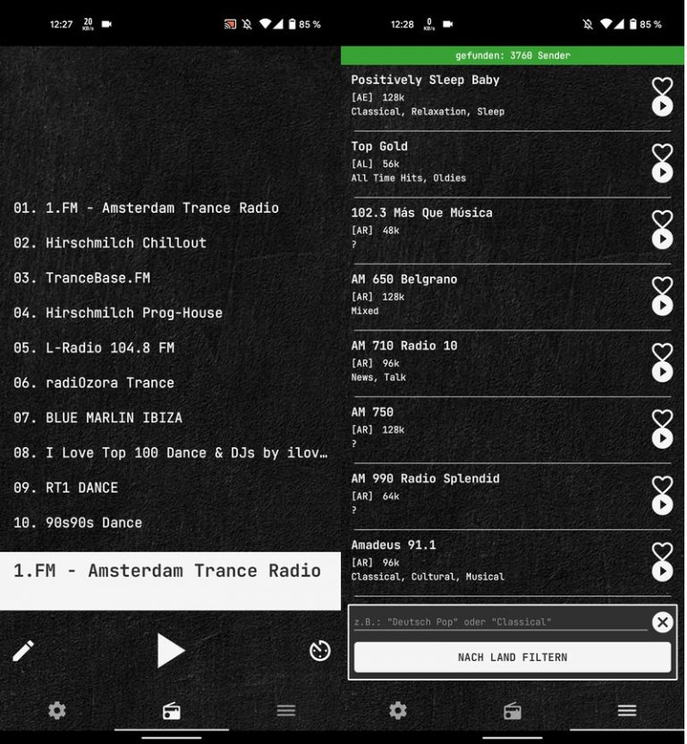 Radioh! einfache RadioApp für Android eKiwiBlog.de