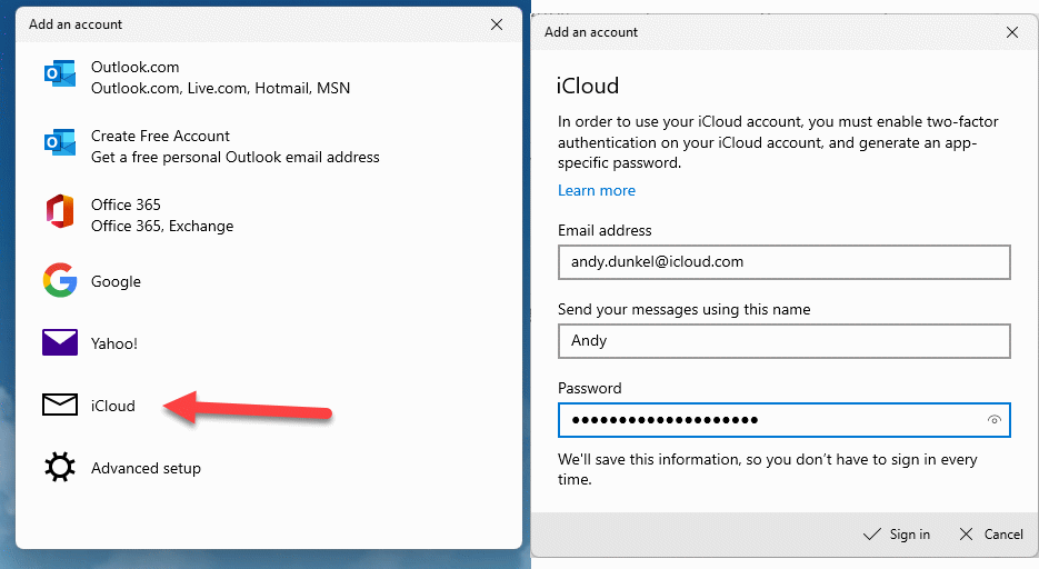 Windows Calendar Sync with iCloud + TwoFactor eKiwiBlog.de