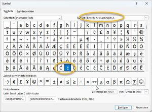 C mit Apostroph bzw. Akut schreiben (ć/Ć) eKiwiBlog.de