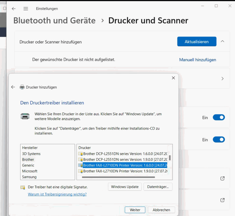 Brother Drucker druckt nicht und wird nur als Scanner erkannt eKiwiBlog.de